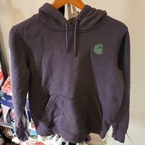 Womens carhartt blue/ green hoodie size small [4/6]
